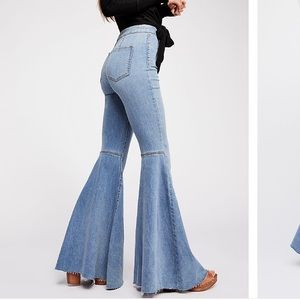 Free people flare bell bottom jeans